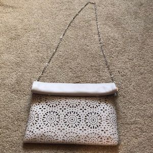 Light Gray Urban Expressions Crossbody Bag.